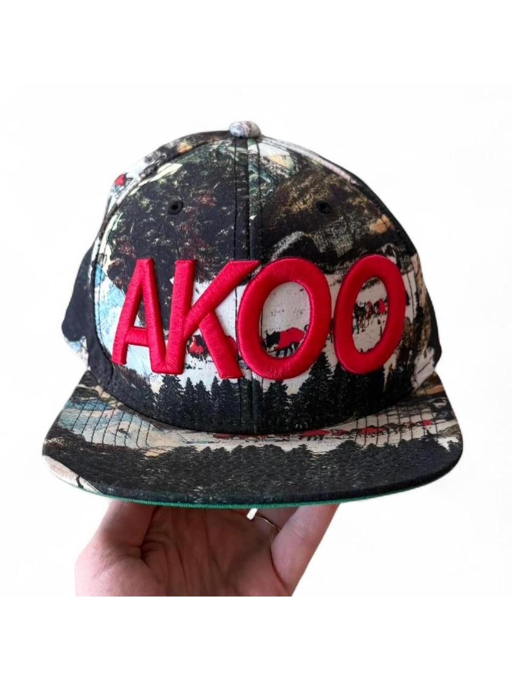 Rare Akoo Dry Goods Co. Forest Print Trucker Cap